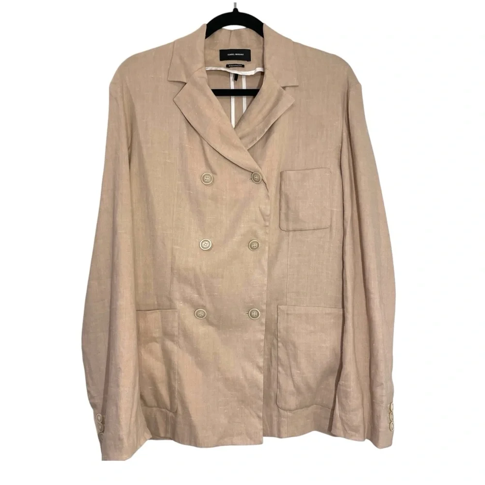 Isabel Marant Linen Double Breasted Blazer